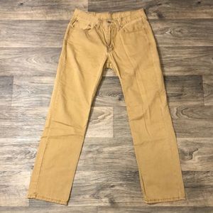 Levi Strauss 514 Straight Jeans - Khaki - 32x32